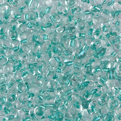 Miyuki Drop/Fringe Seed Beads 3.4mm DPF38 F ICL*Aqua Green/Crystal