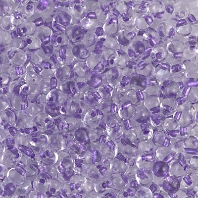 Miyuki Drop/Fringe Seed Beads 3.4mm DPF40 F ICL* Purple/Crystal