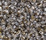 Czech Pellet Beads 4x6mm - DS00030-22601 Crystal Valentine - 25 Beads