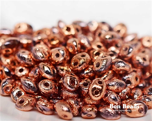 [ PTB ] DU05-ETCH-27101- SuperDuo 2.5X5mm  Etched  Copper Ore - 8 Grams