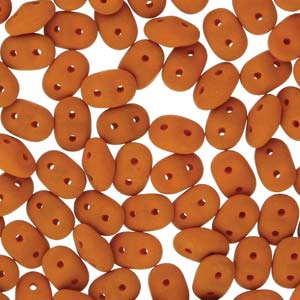 DU0502010-29525 - SuperDuo 2.5X5mm Matte Velvet Carrot - 8 Grams