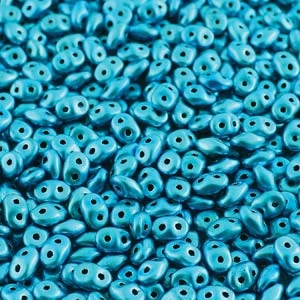 DU0523980-24206 - SuperDuo 2.5X5mm Metalust Turquoise - 8 Grams