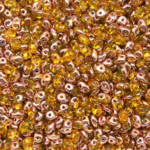 DU0580020-27101 - SuperDuo 2.5X5mm Amber Capri Gold - 8 Grams