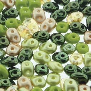 [ 2-2-F-1 ] DU05MIX138 - SuperDuo 2.5X5mm  Rainforest Mix - 8 Grams