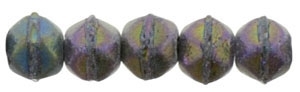 Czech English Cut Round 3mm : Matte Iris Purple - 25 pieces