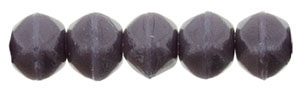 Czech English Cut Round 3mm : Opaque Purple - 25 pieces