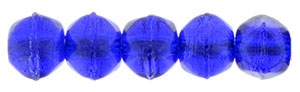 Czech English Cut Round 3mm : Cobalt - 25 pieces