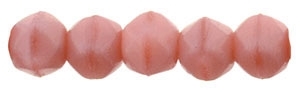 Czech English Cut Round 3mm : Coral Pink - 25 pieces