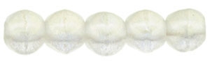 Czech English Cut Round 3mm : Sueded Gold Crystal - 25 pieces