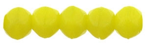 Czech English Cut Round 3mm : Chartreuse - 25 pieces