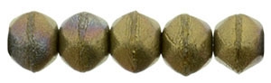 EC3-M15768 : English Cut Round 3mm : Matte - Oxidized Bronze Clay - 25 Count