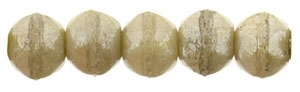 [ OR ] EC3-P65401 - Czech English Cut Round 3mm : Opaque Luster - Picasso - 25 pieces