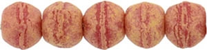 [ OR ] EC3-PS1002 : English Cut Round 3mm : Pacifica - Strawberry - 25 Count