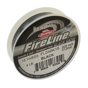 FireLine 4LB/Size B 15YD Black