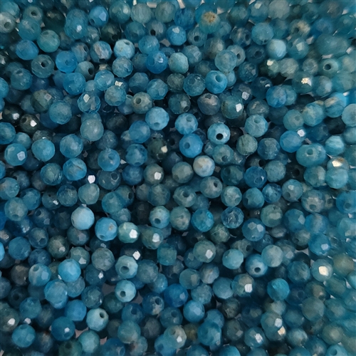 [ NEW ] FP2-1212 - Firepolish 2mm : Apatite Gemstone - 25 pieces