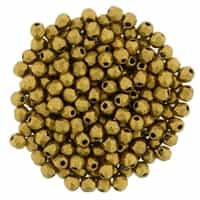 FP2-K0174 - Firepolish 2mm : Matte - Metallic Antique Gold - 25 pieces