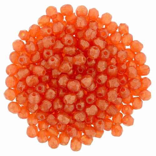 [ 2-1-F-3 ] FP2-MSG9004 - Firepolish 2mm : Sueded Gold Hyacinth - 25 pieces