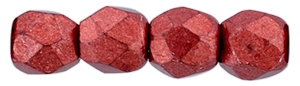 Firepolish 3mm : FP3-05A08 - ColorTrends: Saturated Metallic Cherry Tomato - 25 Count