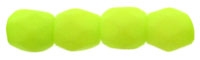 Firepolish 3mm : FP3-25142 - Neon Lime - 25 Count