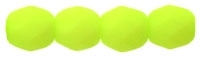 Firepolish 4mm: FP4-25142 - Neon Lime - 25 pieces
