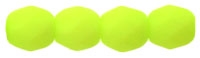 Firepolish 4mm: FP4-25142 - Neon Lime - 25 pieces