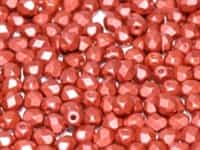 Firepolish 4mm : FP4-29408 - Alabaster Metallic Red - 25 Count