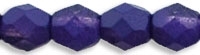 Firepolish 4mm: FP4-K3204 - Coated Opaque Tanzanite - 25 pieces