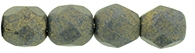 [ 1-1-F-2 ] Firepolish 4mm : FP4-PS1007 - Pacifica - Poppy Seed - 25 Count