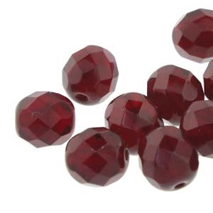 Firepolish 6mm: FP6-9011 - Garnet - 25 pieces