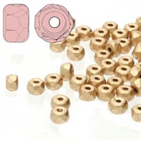 FPMS2300030-01710 - 2x3mm Faceted Micro Spacers - Pale Bronze - 25 Pieces