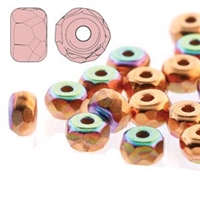 FPMS2300030-CPAB - 2x3mm Faceted Micro Spacers - Copper Plate AB - 25 Pieces