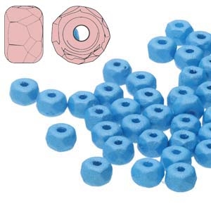 FPMS2302010-24008 - 2x3mm Faceted Micro Spacers - Capri Blue - 25 Pieces