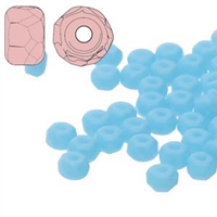 FPMS2363030 - 2x3mm Faceted Micro Spacers - Turquoise Blue - 25 Pieces