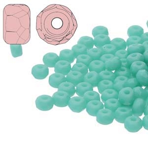 FPMS2363130 - 2x3mm Faceted Micro Spacers - Turquoise Green - 25 Pieces