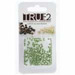 FPR0225034-R - Fire Polish True 2mm Beads -  Pastel Olivine - Approx 2 Grams - 200 Beads Factory Pack