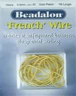 'French' Wire Gold Plated 1 Meter Heavy