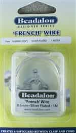 'French' Wire Silver Plated 1 Meter Fine