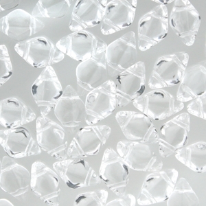 GD6400030 - Matubo Mini GemDuo Beads - 6x4mm - Crystal - 25 Count