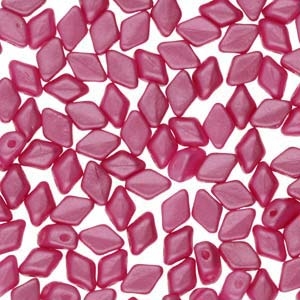 GD6402010-24005 - Matubo Mini GemDuo Beads - 6x4mm - Pearl Shine Light Fuchsia - 25 Count