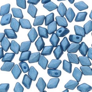 GD6402010-29434 - Matubo Mini GemDuo Beads - 6x4mm - Metallic Matte Blue - 25 Count