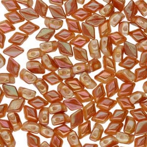 GD6403000-29123 - Matubo Mini GemDuo Beads - 6x4mm - Chalk Full Apricot - 25 Count