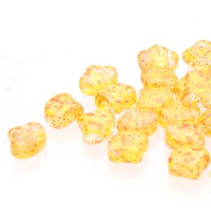 [ 8-1-B-1 ] Ginko : GNK8700030-24402 - Confetti Splash Orange Yellow - 25 Beads