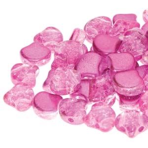 [ 8-1-B-1 ] Ginko : GNK7800030-24707 - Slushy Bubble Gum - 25 Bead