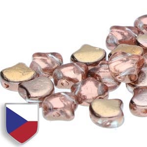 Ginko : GNK8700030-27101CS - Crystal Capri Gold Czech Shield - 25 Beads