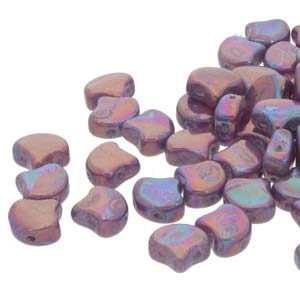 Ginko : GNK8701000-15781 - White Opal Iris Luster - 25 Beads