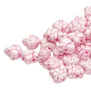 Ginko : GNK7802010-24603 - Ionic White/Pink - 25 Beads