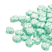 Ginko : GNK7802010-24605 - Ionic White/Green - 25 Beads