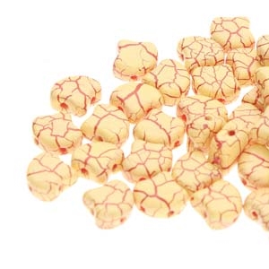 Ginko : GNK7802010-24606 - Ionic Light Yellow/Dark Red - 25 Beads