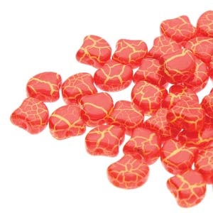 Ginko : GNK7802010-24609 - Ionic Red/Yellow - 25 Beads