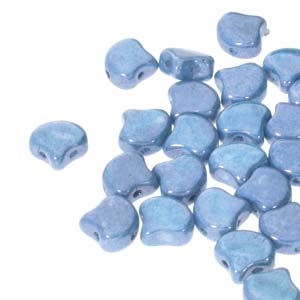 Ginko : GNK8703000-14464 - Chalk Blue Luster - 25 Beads